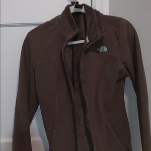 Brown North face jacket